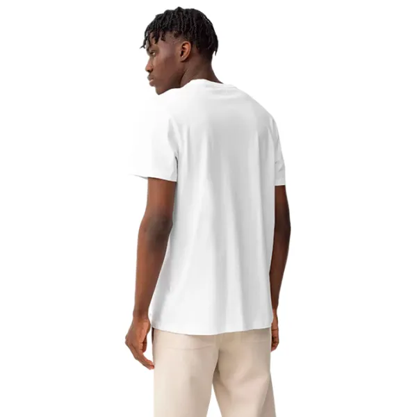 Tricou pentru bărbați 4F 4Fss23ttshm299 100% bumbac/ White photo 2