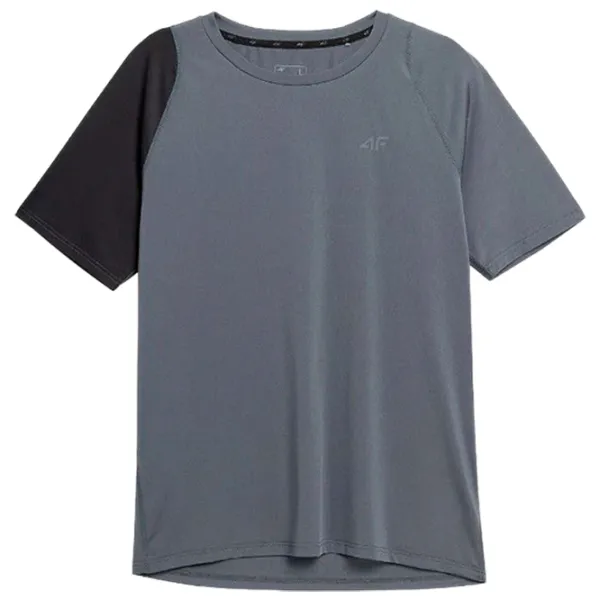 Tricou pentru bărbați 4F 4Fss23tftsm405 12% elastan/ Gray photo 1