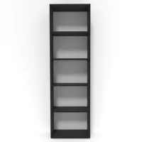 Etajeră Smartex Box 200.8 x 60 x 31 cm/ PAL/ Black photo 3