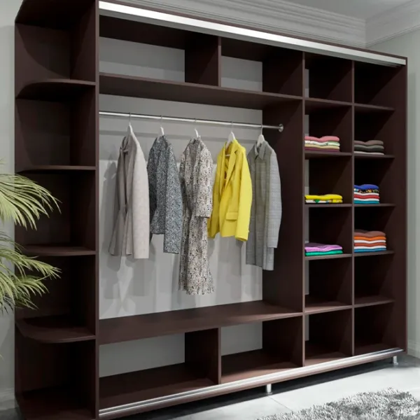 Шкаф Arta Mobilei Armadio 252 x 60см x 230 / ЛДСП / Венге photo 2