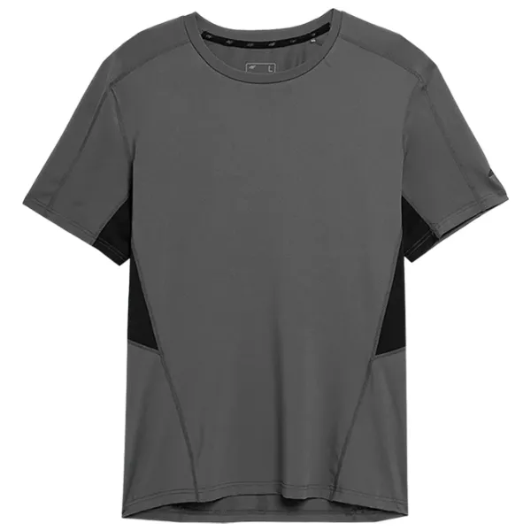 Tricou pentru bărbați 4F 4FSS23TFTSM404 12% elastan/ Gray photo 1