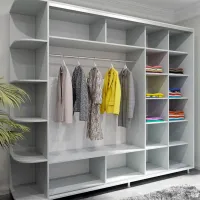 Dulap Arta Mobilei Armadio 208 x 60 x 230 / PAL / Gray photo 2