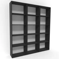 Etajeră Smartex Box Set 600 200.8 x 180 x 31 cm/ PAL/ Black photo 2