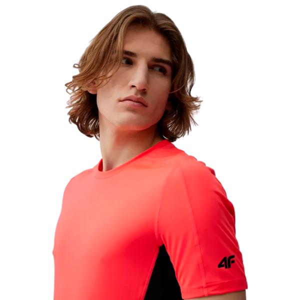 Tricou pentru bărbați 4F 4FSS23TFTSM404 12% elastan/ Red photo 2