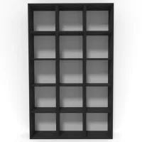 Стеллаж Smartex Box Set 415 200.8 x 124.5 x 31см cm/ ЛДСП/ Black photo 2