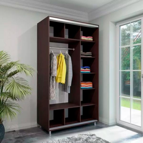 Шкаф Arta Mobilei Armadio 180 x 60см x 230 / ЛДСП / Венге photo 2