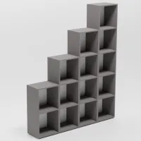 Etajeră Smartex Box Set 415 200.8 x 166 x 31 cm/ PAL/ Graphite photo 2