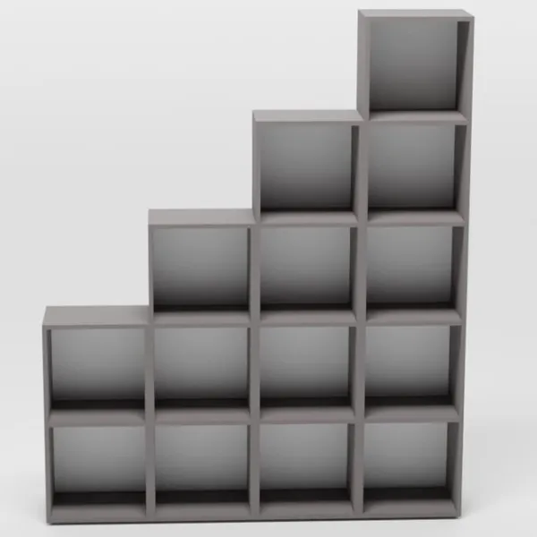 Etajeră Smartex Box Set 415 200.8 x 166 x 31 cm/ PAL/ Graphite photo 3 Etajeră Smartex Box Set 415 200.8 x 166 x 31 cm/ PAL/ Graphite photo 3