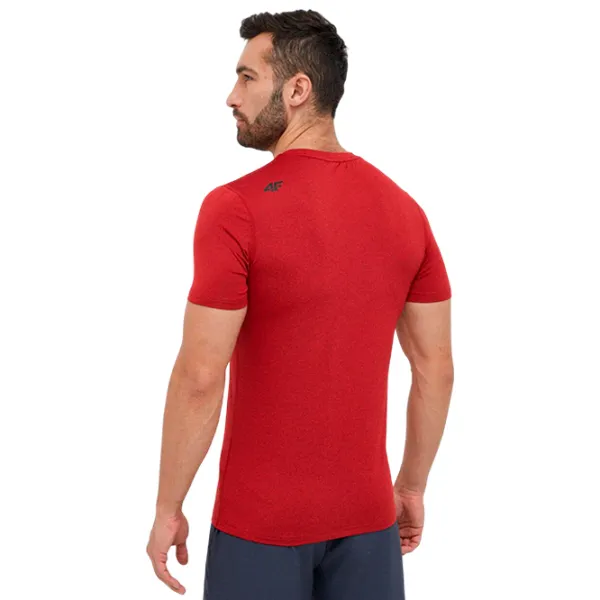 Tricou pentru bărbați 4F 4Fss23tftsm260 15% lyocell/ Red photo 4