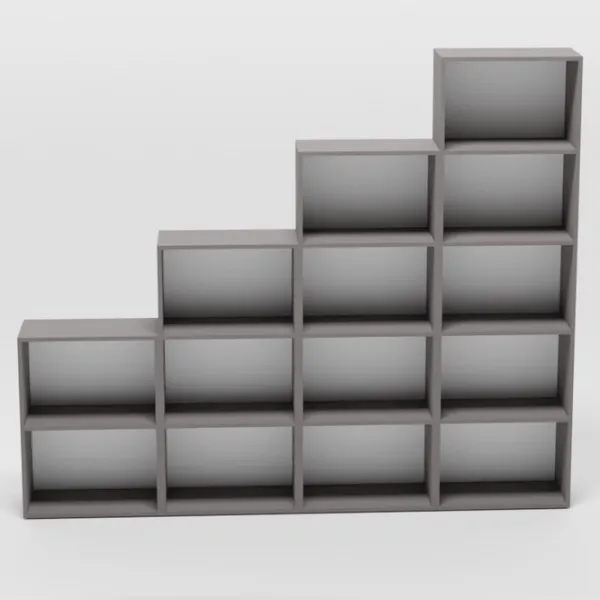 Стеллаж Smartex Box Set 600 200.8 x 240 x 31см cm/ ЛДСП/ Graphite photo 2 Стеллаж Smartex Box Set 600 200.8 x 240 x 31см cm/ ЛДСП/ Graphite photo 2