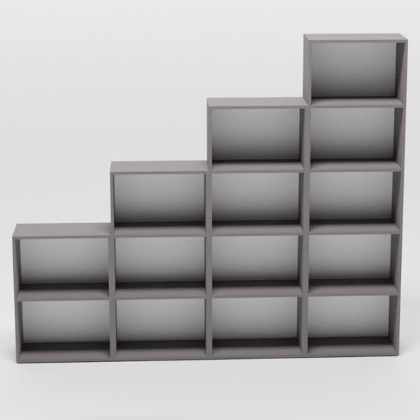 Стеллаж Smartex Box Set 600 200.8 x 240 x 31см cm/ ЛДСП/ Graphite photo 2 Стеллаж Smartex Box Set 600 200.8 x 240 x 31см cm/ ЛДСП/ Graphite photo 2