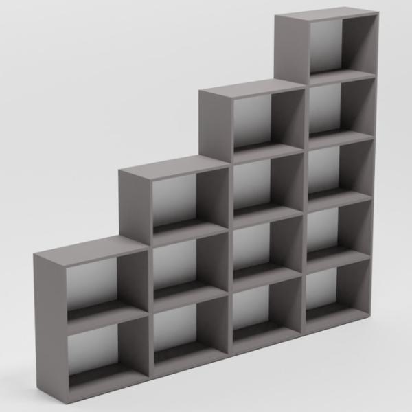 Стеллаж Smartex Box Set 600 200.8 x 240 x 31см cm/ ЛДСП/ Graphite photo 3 Стеллаж Smartex Box Set 600 200.8 x 240 x 31см cm/ ЛДСП/ Graphite photo 3