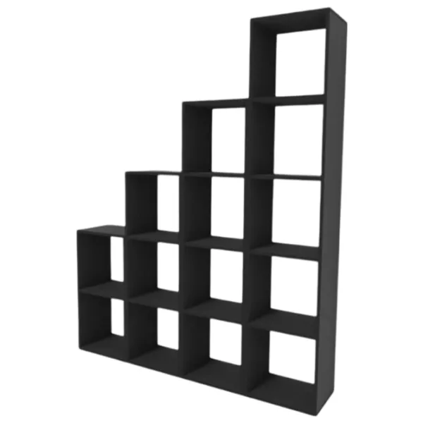 Etajeră Smartex Box Set 600 200.8 x 240 x 31 cm/ PAL/ Black photo 1