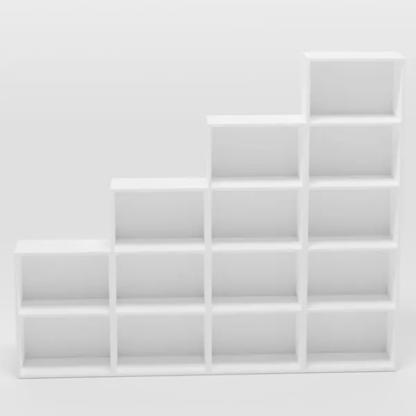 Стеллаж Smartex Box Set 600 200.8 x 240 x 31см cm/ ЛДСП/ White photo 3