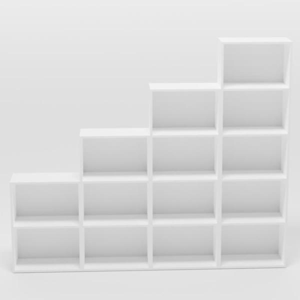 Стеллаж Smartex Box Set 600 200.8 x 240 x 31см cm/ ЛДСП/ White photo 3