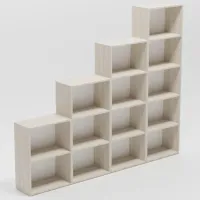 Etajeră Smartex Box Set 600 200.8 x 240 x 31 cm/ PAL/ Sonoma Oak photo 3