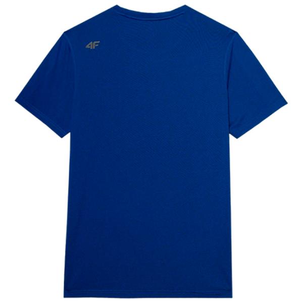 Tricou pentru bărbați 4F 4Fss23tftsm260 15% lyocell/ Blue photo 2