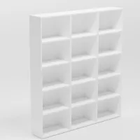 Etajeră Smartex Box Set 600 200.8 x 180 x 31 cm/ PAL/ White photo 3