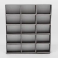 Стеллаж Smartex Box Set 600 200.8 x 180 x 31см cm/ ЛДСП/ Graphite photo 2