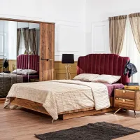 Кровать Moda Life Demre 160 x 200 см/ ЛДСП/ Wood photo 5
