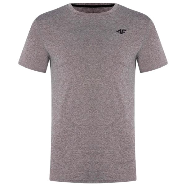 Футболка для мужчин 4F 4Fss23tftsm260 15% лиоцелл/ Светло-серый photo 1