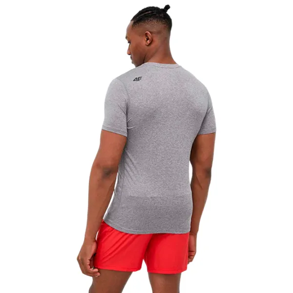 Футболка для мужчин 4F 4Fss23tftsm260 15% лиоцелл/ Светло-серый photo 4