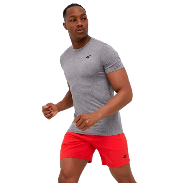 Футболка для мужчин 4F 4Fss23tftsm260 15% лиоцелл/ Светло-серый photo 3