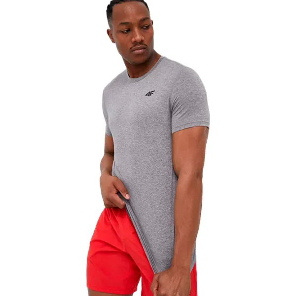 Футболка для мужчин 4F 4Fss23tftsm260 Светло-серый photo 5
