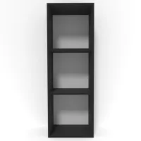 Etajeră Smartex Box 415 121.6 x 41.5 x 31 cm/ PAL/ Black photo 2