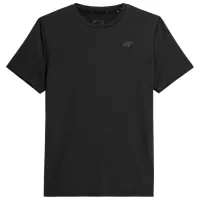 Tricou pentru bărbați 4F 4FSS23TFTSM259 12% elastan/ Black