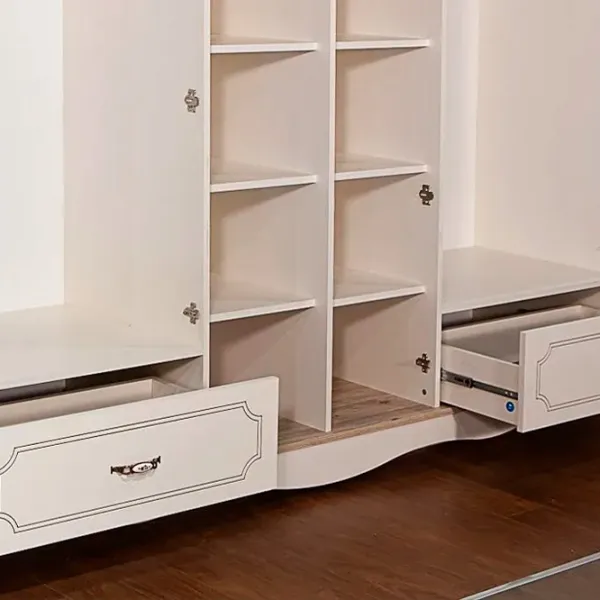 Dulap pentru haine Modalife Grand 240 x 60 x 223 / PAL / Alb photo 3 Dulap pentru haine Modalife Grand 240 x 60 x 223 / PAL / Alb photo 3
