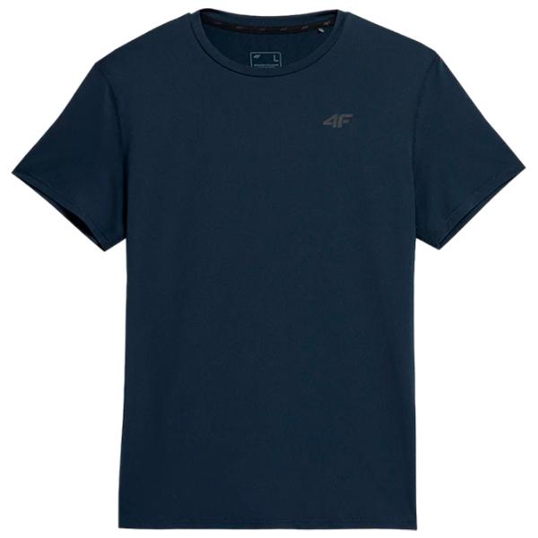 Tricou pentru bărbați 4F 4FSS23TFTSM259 12% elastan/ Navy photo 1