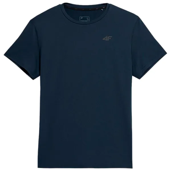 Tricou pentru bărbați 4F 4FSS23TFTSM259 12% elastan/ Navy photo 1