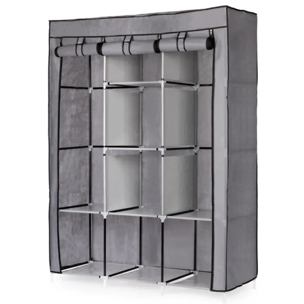 Стеллаж Modern Home PJJSC002 177 x 126 x 43.5см cm/ Холст/ Серый photo 1 Стеллаж Modern Home PJJSC002 177 x 126 x 43.5см cm/ Холст/ Серый photo 1