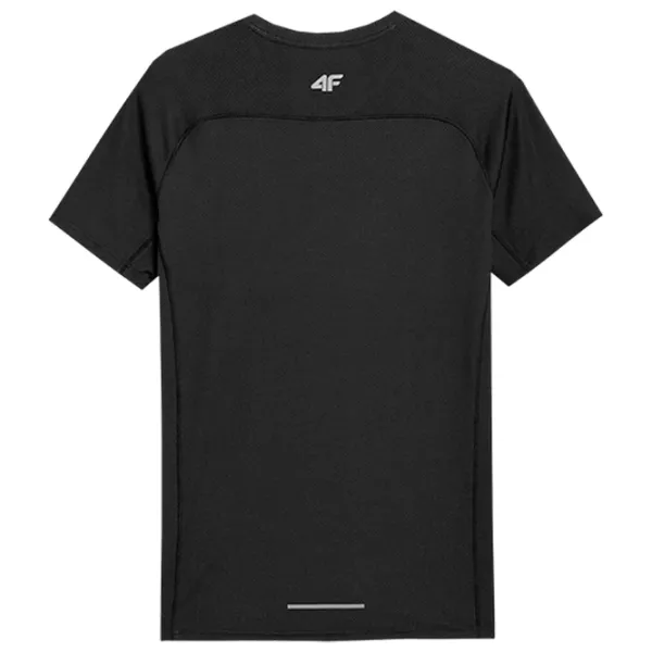 Tricou pentru bărbați 4F 4Fss23tftsm171 90% poliester/ Black photo 3