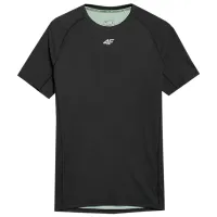 Tricou pentru bărbați 4F 4Fss23tftsm171 90% poliester/ Black
