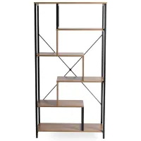 Стеллаж Mebel Elite Akris 163 x 84 x 35см cm/ МДФ/ Black