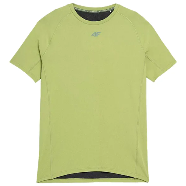 Tricou pentru bărbați 4F 4Fss23tftsm171 90% poliester/ Green photo 1