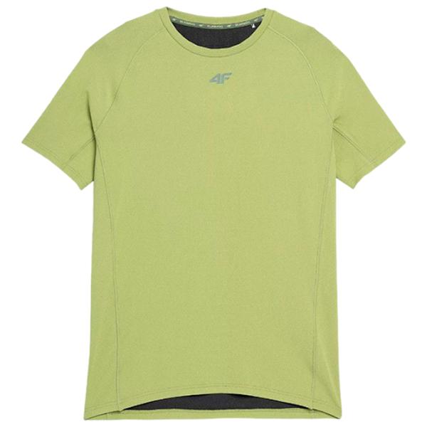 Tricou pentru bărbați 4F 4Fss23tftsm171 90% poliester/ Green photo 1