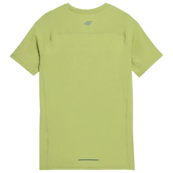 Tricou pentru bărbați 4F 4Fss23tftsm171 90% poliester/ Green photo 2