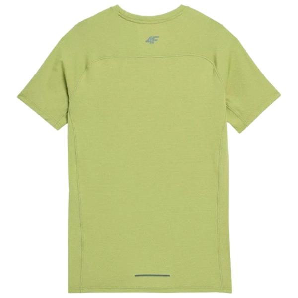 Tricou pentru bărbați 4F 4Fss23tftsm171 90% poliester/ Green photo 2