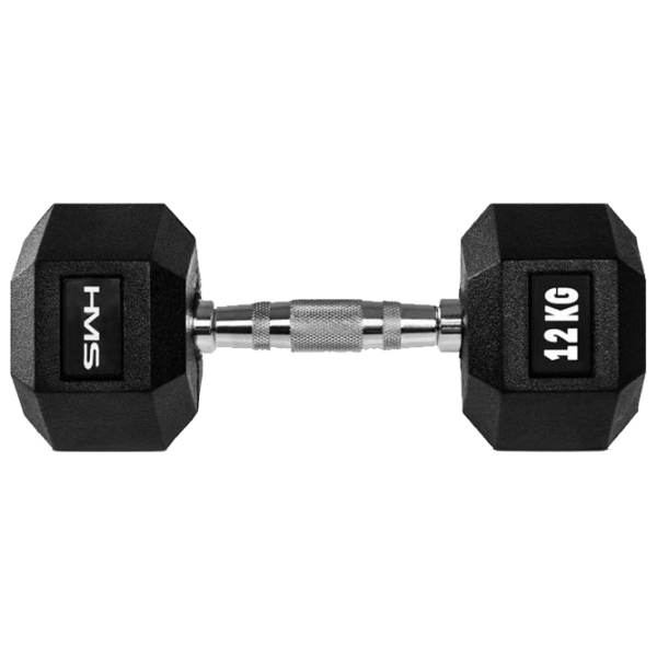 Ganteră HMS HEX PRO 24 kg/ Cantitatea în set - 2 photo 1
