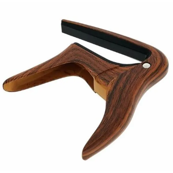 Гитарный каподастр Ortega OCAPO-WND орех тёмный/ Силикон photo 2