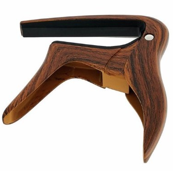 Гитарный каподастр Ortega OCAPO-WND орех тёмный/ Силикон photo 3