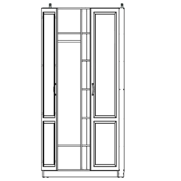 Dulap pentru haine ML-Mobila Liverpool №30 100 x 54.2 x 220.6 / PAL / Ivory photo 3 Dulap pentru haine ML-Mobila Liverpool №30 100 x 54.2 x 220.6 / PAL / Ivory photo 3