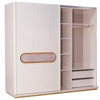 Dulap pentru haine Modalife Lexus 233 x 67.5 x 215 / PAL / White photo 2
