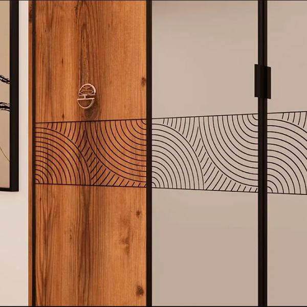 Гардероб Modalife Cross 250 x 59см x 213 / ЛДСП / Wood photo 3