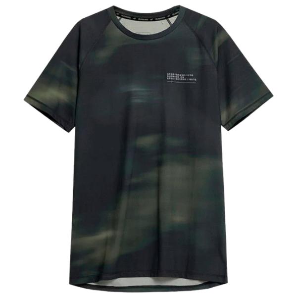 Tricou pentru bărbați 4F 4Fss23tftsm169 87% poliester/ Black photo 1