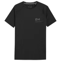Tricou pentru bărbați 4F 4Fss23tftsm163 12% elastan/ Black