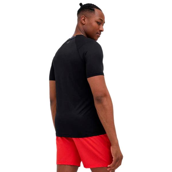 Tricou pentru bărbați 4F 4Fss23tftsm163 12% elastan/ Black photo 4